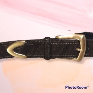 SUZI ROHER Vintage Snakeskin Print Belt Size S